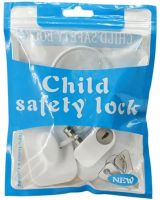 Блокировщик окон с ключом Child Safety Lock AND-93 детский замок безопасности, защита на мебель, шкаф, холодильник, блокиратор с тросом для детей