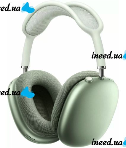 Беспроводные Bluetooth наушники AirPods Max Green полноразмерные блютуз стереонаушники с микрофоном шумоподавлением в чехле Smart Case MGYJ3 Зеленые