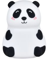 Детский настольный ночник Losso LJC-142 Panda силиконовый светодиодный RGB светильник, беспроводная LED лампа Панда 7 режимов на аккумуляторе USB