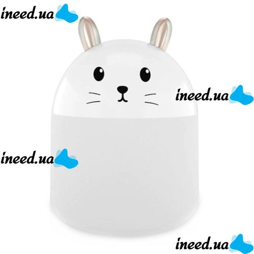Настольный ультразвуковой увлажнитель воздуха ночник кролик Humidifier Rabbit ВА-12, Портативный USB Арома-диффузор с подсветкой, Ночник-увлажнитель