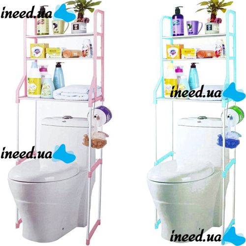 Стойка над унитазом Supretto Toilet Rack 160х50 см напольный стеллаж, полка этажерка для ванной комнаты и туалета органайзер для хранения