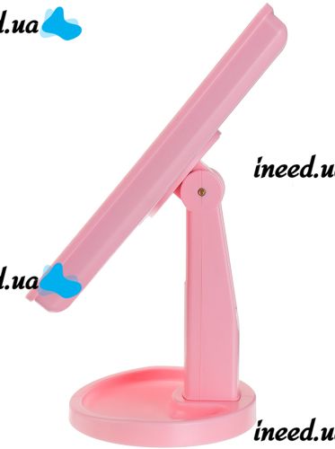 Magic MakeUp Mirror: A Cosmetic Touchscreen Makeup Mirror That Rotates 180 Degrees—a Tabletop Mirror on a Stand with 22 LED Lights, USB-Powered, Pink