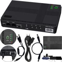 Источник бесперебойного питания ИБП UPS DC1018P для WI-Fi роутера 5V 9V 12V Power Bank 10400 mAh, бесперебойник 18W для модема коммутаторов и камер