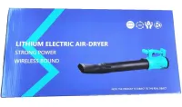 Аккумуляторная воздуходувка Makita CBU01Z 2 аккумулятора для уборки листьев, Беспроводная садовая дуйка Макита PLB5020BL 1000W для пыли и снега