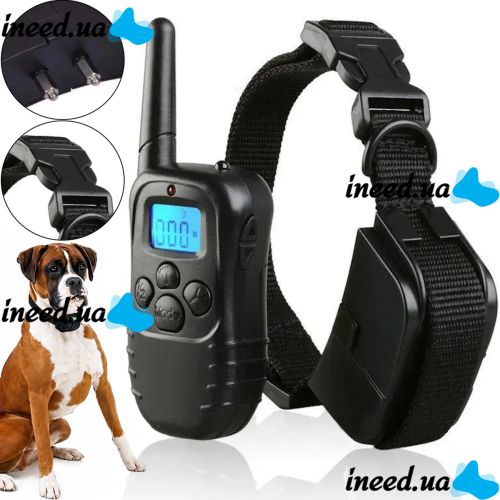Навчальний електронашийник для дресирування собак Remote Pet Dog Training Collar з РК-дисплеєм, електронний нашийник для дресирування, що працює на батарейках