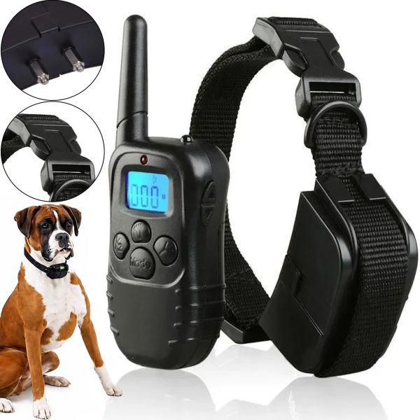 Обучающий электро ошейник для тренировки собак Remote Pet Dog Training Collar с LCD Дисплеем, Электронный ошейник для дрессировки на батарейках