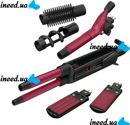 Мультистайлер для укладки волос Umate pro Ceramic 12 In 1 Styler, Выпрямитель утюжок плойка для завивки и выпрямления волос со сменными насадками