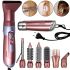 Gemei GM-4831 7 in 1 styling multistyler hair dryer brush with attachments 2200W flat iron curling tongs Gemmy for drying, curling, straightening and volumizing hair Pink