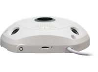 Потолочная IP камера видеонаблюдения VR Camera V300 360° беспроводная панорамная видеокамера на потолок с ИК подсветкой и микрофоном Wi-Fi VRCam