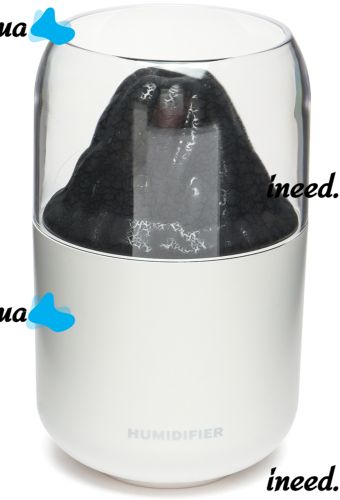 Увлажнитель воздуха ночник Вулкан Humidifier Y10 280 мл настольный ультразвуковой аромадиффузор со светодиодной LED подсветкой USB Lamp JSQ-1 Белый
