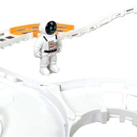 Конструктор космический автотрек Outer Space Track LT243173 со звуковыми эффектами и светом с шатлом, мостом и космонавтами 888-86 42 детали Белый