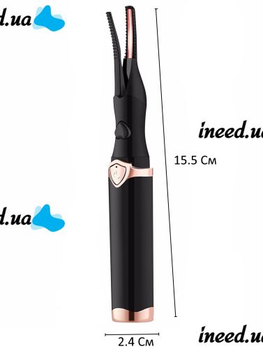 Аккумуляторные щипцы для горячей завивки ресниц LY-150 с электрическим подогревом и зарядкой от USB, Электрическая кисточка плойка завивка для ресниц