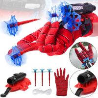 Children's toy glove blaster Spider Man Spider Wrist Transmitter AND-5659 toy hand gun with crossbow and 3 suction cups Spider Men
