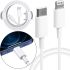 Apple Type-C to iPhone Lightning PD 18W 1m Charging Cable for iPhone Fast Charging White, Apple 18W Charging Cord for Phone 100cm 97054 White