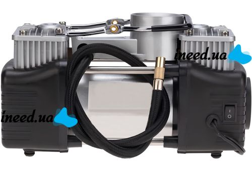 Автомобильный двухцилиндровый компрессор Air Pump 8806 с набором инструмента для подкачки шин 150 PSI воздушный насос от клемм и прикуривателя Bohao