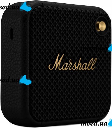 Портативная колонка Marshall Willen BT беспроводная водонепроницаемая акустическая Bluetooth система в ретро стиле USB для Android IOS Черная