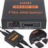 Двунаправленный коммутатор разветвитель видеосигнала Splitter 1x2 OEM HVS01 на 2 HDMI порта с поддержкой 4К, 2K, Активный сплиттер 48512 Черный