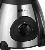 Кухонный блендер с чашей Domotec MS-6608 на 1.5л 1000W стационарный измельчитель с ножами для льда на 2 скорости от сети Серебристый