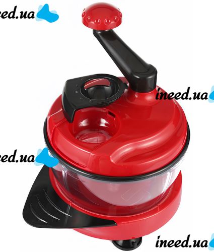 Ручной измельчитель овощей Keouke Chopper Food LG-006 2 в 1 кухонный мини блендер с тремя лезвиями и чашей на 1.5 л чоппер для измельчения мяса