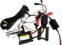 Комплект ксенона Bosch H3 HID 4300K 35W 12V с блоками розжига и лампами, набор ксеноновых ламп для фар в авто Теплый белый