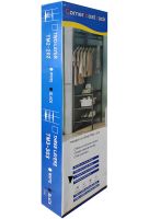 Угловая вешалка для одежды Corner Coat Rack TM2-202 вертикальная стойка с крючками для хранения вещей и двумя полками для обуви 170х43 см White