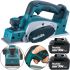 Аккумуляторный рубанок по дереву Makita DKP180 36V 5AH 2 аккумулятора Беспроводной электрорубанок Макита PCP36V 11000 об/мин 36В 5Ач в кейсе Синий
