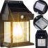 Outdoor Wall Lamp COBA Solar Wall Lamp HW-666-1W Solar Powered, Rechargeable Facade Lamp with Motion Sensor KT-666