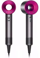 Фен для укладки и сушки волос Super Hair Dryer Supersonic HD07 5 в 1 стайлер со сменными магнитными насадки, защитой от перегрева и турборежимом 1600 W Розовый