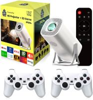 Портативный проектор HD Projector 3D Game S40 Max светодиодный игровой проектор с джойстиками и пультом 4K домашний кинотеатр с Wi-Fi USB 1.8 ГГц