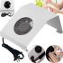 Desktop Folding Hood Manicure Stand Beauty nail FX-58 with 100W Power Adjustment, Professional Metal Hood FX58 White