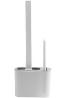 Набор щетка и ершик Cleaner Toilet Brush RD-5763 подвесной силиконовый гибкий ёршик на подставке с креплением на стену для чистки унитаза HA-179