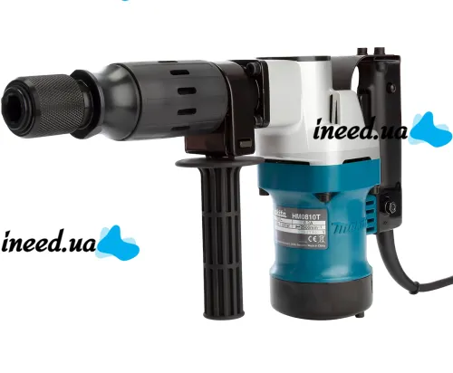 Электрический отбойный молоток Makita HM0810T SDS-Max 900W 2900 уд/мин профессиональный ударный инструмент для демонтажа с зубилами в кейсе от сети