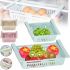 Раздвижной органайзер в холодильник Stretchable Hanging Storage Rack TM18013 подвесной контейнер, выдвижная полка, корзинка для хранения продуктов