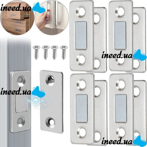 Универсальный набор магнитов для дома Value Pack 9436-2 комплект 8 штук прямоугольный магнит защелка для дверей и шкафов, магнитное дверное крепление