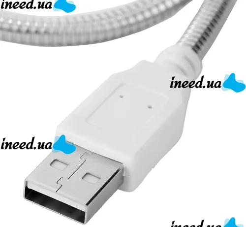 Гибка лампа USB LED Light 35 см для подсветки клавиатуры ноутбука , портативная металлическая подсветка на гибкой ножке для повербанка