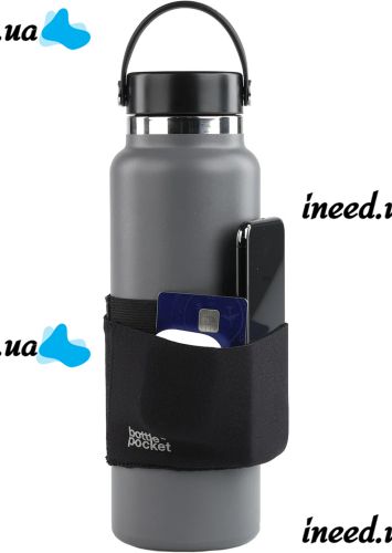 Чехол с карманом для спортивной бутылки Bottle Pocket до 1 л тканевый карман органайзер для хранения смартфона, ключей, карточек и наушников