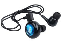 Беспроводные стерео наушники AirBeats Bluetooth mini 4.0 Black вакуумная гарнитура с встроенным микрофоном и шумоподавлением для IOS и Android Черные