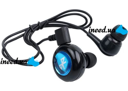 Беспроводные стерео наушники AirBeats Bluetooth mini 4.0 Black вакуумная гарнитура с встроенным микрофоном и шумоподавлением для IOS и Android Черные