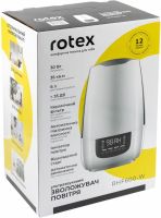 Rotex RHF-600-W Ultrasonic Humidifier for 6 liters 35 sq.m Ionizer Purifier with LED Display and 30W Water purification filter from the mains White