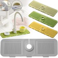 Силиконовый коврик для раковины Drain Mat LY-692 противоскользящая подкладка брызговик на мойку под кухонный смеситель со сливом для воды