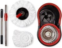 Комплект швабра с турбо отжимом и ведром Spin Mop 360 10 л набор для уборки и мытья пола Magic Mop телескопическая швабра с насадкой из микрофибры