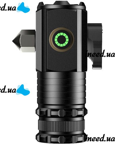 Ручний ліхтар зі склобоєм Bailong X-BAIL BL-450XC 5W акумуляторний світлодіодний міні LED ліхтарик з кріпленням, молотком і магнітом 800 лм Type-C