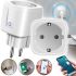Умная розетка Tuya Smart Socket Plug WH004 16А 100-240V смарт розетка EU с таймеров WiFi и дистанционным голосовым управлением с телефона в розетку