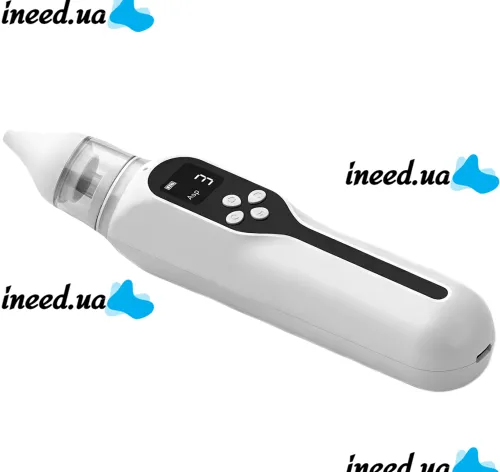 Детский аккумуляторный назальный аспиратор Baby Nasal Aspirator NS-D1004 электрический соплеотсос для носа с насадками и встроенной музыкой от USB
