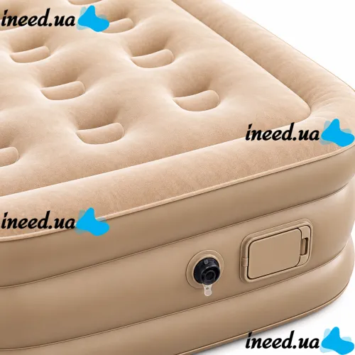 Надувной одноместный матрас Intex 64428 190х100х40 см до 150 кг, надувная кровать на 1 место с встроенным электронасосом от Type-C 4000mAh JR-5061