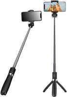 Селфи палка штатив Selfie Stick L01 70 см телескопический трипод для селфи, монопод тренога с держателем для телефона с пультом Bluetooth L-01