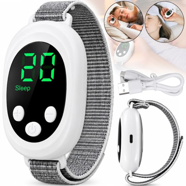 Ручной EMS массажер для улучшения сна Palm Sleep Massager DT-1563 аккумуляторный микротоковый прибор для релаксации, снятия тревоги и стресса от USB