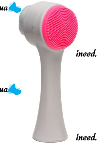 Silicone Facial Cleansing Brush Dual Face Brush TC-300 2 in 1 Double-sided Brush for Delicate Washing and Cleansing of the skin Joko Blend Pink