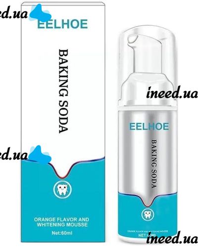 Dental foam mousse for teeth whitening Eelhoe whitening paste for lightening and cleansing tooth enamel, gum care product 60 ml