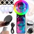 Светодиодное LED селфи кольцо Selfie Ring Light A4S 11.5 см аккумуляторная RGB лампа с зажимом, кольцевая подсветка с зеркалом на телефон USB H8-1
